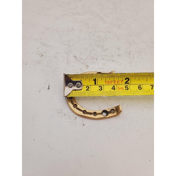 vintage brass horseshoe lucky horseshoe, horseshoe, vintage old horseshoe, - Picture 8 of 9
